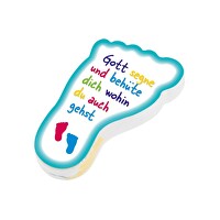 Handtuch \"Füßchen\" - Gott segne und behüte dich wohin du auch gehst.