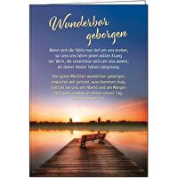 Faltkarte: Wunderbar geborgen - Trauer
