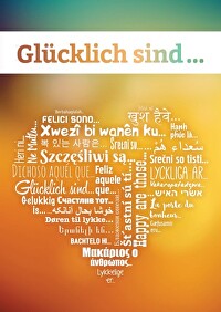Glücklich sind ... - Deutsch (Herz-Version) - Evangelistisches Verteilheft
