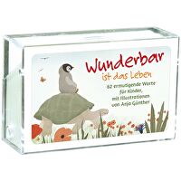 Wunderbar ist das Leben - Karten - 62 ermutigende Worte für Kinder, mit Illustrationen