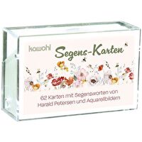 Segens-Karten - 62 Karten mit Segensworten von Harald Petersen und Aquarellbildern