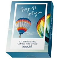 Karten-Box: Gesegnet & getragen - 52 Bibelverse, Gebete und Fotos