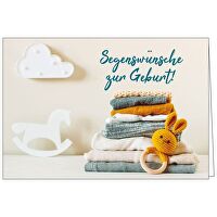 Faltkarte: Segenswünsche zur Geburt!