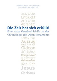 Die Zeit hat sich erfüllt! - Eine kurze Verständnishilfe zu den Zeitangaben des Alten Testaments