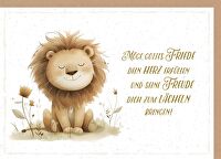 Faltkarte \"Möge Gottes Friede\" - Löwe