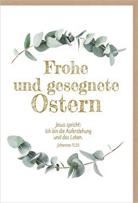 Faltkarte \"Frohe und gesegnete Ostern\"