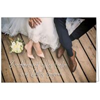 Faltkarte: Zur Hochzeit alles Liebe - und Gottes Segen