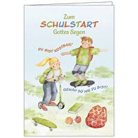 Faltkarte: Zum Schulstart Gottes Segen - Du bist kostbar! Genau so wie du bist!