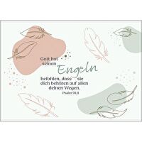 Postkarten: Gott hat seinen Engeln, 4 Stück