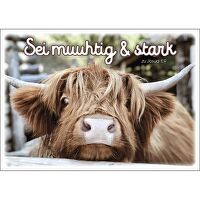 Postkarten: Sei muuhtig & stark, 4 Stück - zu Josua 1,9