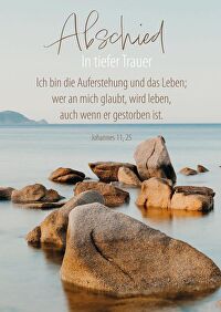 Faltkarte \"Abschied\" - In tiefer Trauer