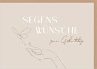 Faltkarten \"Segenswünsche zum Geburtstag\" - Jeremia 29,11