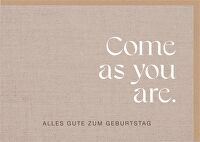 Faltkarte \"Come as you are\" - Matthäus 11:28-29