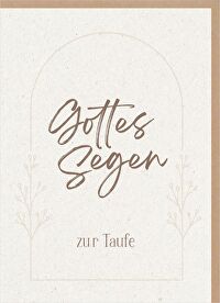 Faltkarte \"Gottes Segen zur Taufe\" - Galater 3:26-27