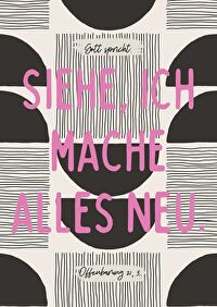 Jahreslosung 2026 - Postkarten 10er Set \"modern\" - Gott spricht: Siehe, ich mache alles neu! Offenbarung 21,5