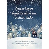 Postkarten: Gottes Segen begleite dich 4 Stk. - im neuen Jahr
