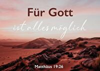 Postkarte \"Gott ist alles möglich\"