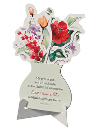 Ein Strauß voller Segen &ndash; Karten - Karten in Blumenform zum Aufstellen mit ermutigenden Bibelversen