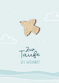 Faltkarte - Zur Taufe \"sei gesegnet\"