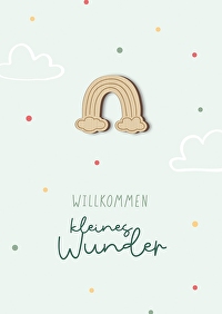 Faltkarte - Willkommen kleines Wunder
