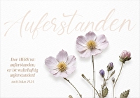 Faltkarte \"Auferstanden\" - Der Herr ist auferstanden, er ist wahrhaftig auferstanden!&ldquo; nach Lukas 24,34