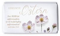 Schokoladengrüsse \"Gesegnete Ostern\" (40g) - Der Herr ist auferstanden, er ist wahrhaftig auferstanden! nach Lukas 24,34
