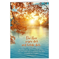 Faltkarte: Der Herr segne dich - Neutral - und behüte dich.
