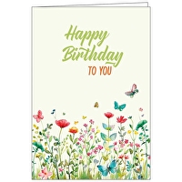 Faltkarte: Happy Birthday to you