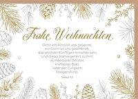 Faltkarte \"Frohe Weihnachten\"