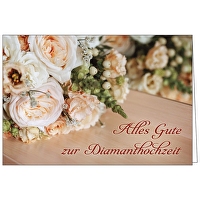 Faltkarte: Alles Gute zur Diamanthochzeit