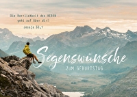 Postkarten \"Segenswünsche zum Geburtstag\" - Bergpanorama 12 Stück - Jesaja 60,1