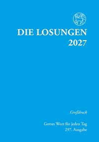 Losungen 2027 hellblau, Großdruck - Gottes Wort für jeden Tag 297. Ausgabe