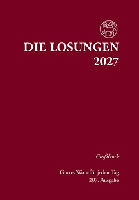 Losungen 2027 rot, Großdruck - Gottes Wort für jeden Tag 297. Ausgabe