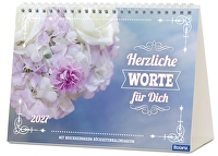 Herzliche Worte für Dich 2027 - Postkartenkalender - Mit beschreibbarem Rückseitenkalendarium