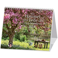 Wo Himmel und Erde sich zart berühren 2027 - Postkartenkalender - Gartenkalender