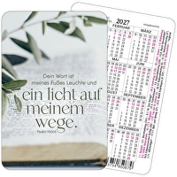 Spielkartenkalender 2027 \"Dein Wort ist meines Fußes Leuchte\" - und ein Licht auf meinem Wege. Psalm 119,105