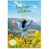Loslassen & leben 2027 - Wandkalender - Termin-Kalender mit Bibelwort-Herzstücken
