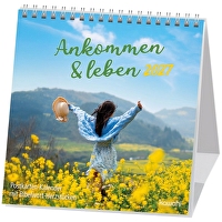Ankommen & leben 2027 - Postkartenkalender - mit Bibelwort-Herzstücken