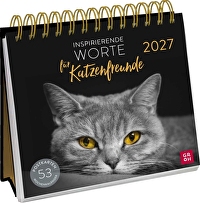 Inspirierende Worte für Katzenfreunde 2027 - Postkartenkalender