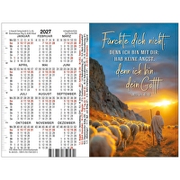 Jahreslosung 2027 - Doppel-Spielkartenkalender - Fürchte dich nicht, denn ich bin mit dir; hab keine Angst, denn ich bin dein Gott! Jesaja 41,10