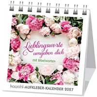 Lieblingsworte umgeben dich 2027 - Aufkleber-Kalender - mit Bibelworten