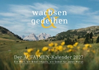 Aufatmen - wachsen und gedeihen- Kalender 2027 - Ein Wort, ein Bibel-Impuls, ein Gebet für jeden Monat