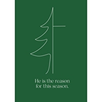 Postkarten: He is the reason... 4 Stück - for the season.