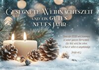 Postkarten \"Gesegnete Weihnachtszeit\" 12 Stück - und ein gutes neues Jahr