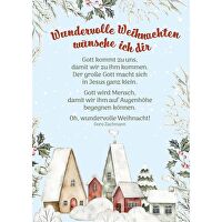 Postkarten: Wundervolle Weihnachten, 4 Stück - wünsche ich dir