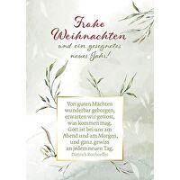Postkarten: Frohe Weihnachten, 4 Stück - und ein gesegnetes neues Jahr!