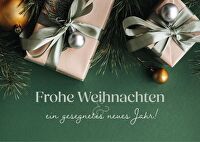 Postkarte - Frohe Weihnachten - & ein gesegnetes neues Jahr