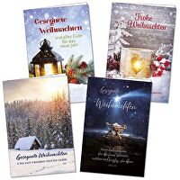 Weihnachts-Faltkarten-Serie 4 Stk.