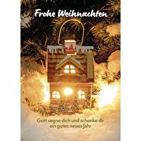 Frohe Weihnachten - Gott segne dich und schenke dir ein gutes neues Jahr