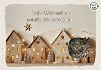 Teekarte - Frohe Weihnachten - und alles Liebe im neuen Jahr
